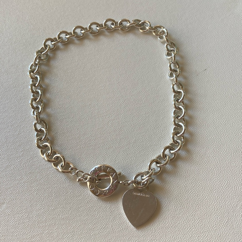 Tiffany Heart Toggle Chunky Necklace